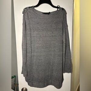 NYC grey tunic sweater